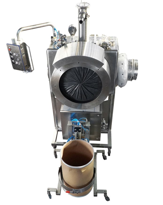 Contained Transfer of Solids to and from Drums