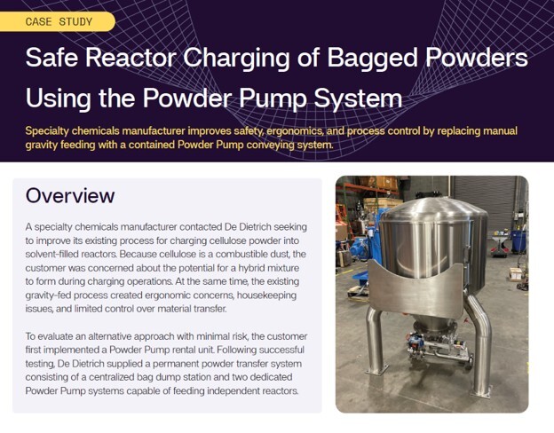 PH Case Study - Bagged powders