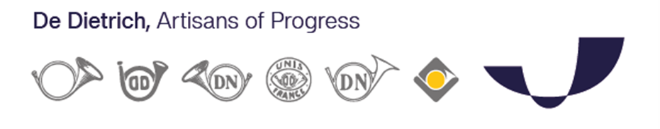 De Dietrich's hunting horn emblem over time