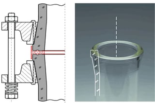 QVF WPR flat buttress ends glass pipe