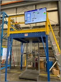 testing platform for powder pump 2