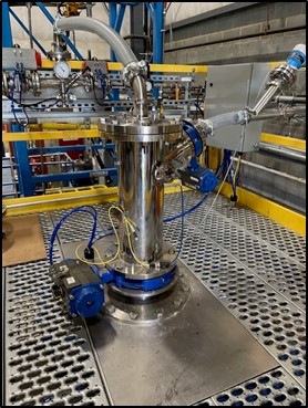 testing platform for Powder Pump 1